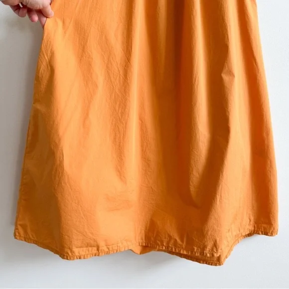 FAITHFULL THE BRAND • Deva Midi Dress In Plain Orange • XS - Picture 6 of 10